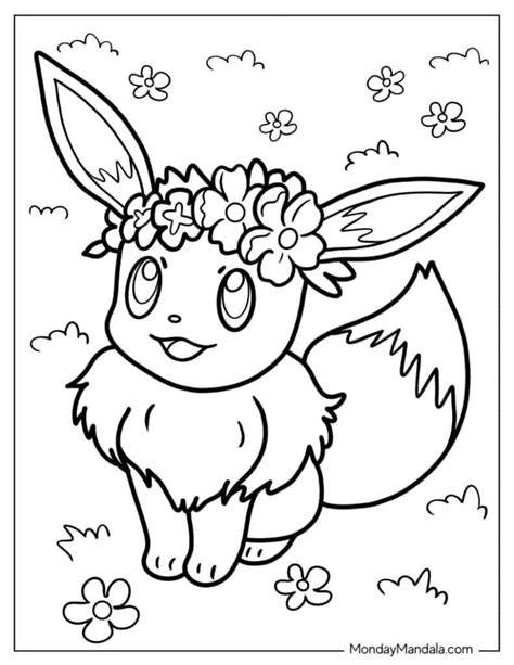 Eevee Coloring Pages