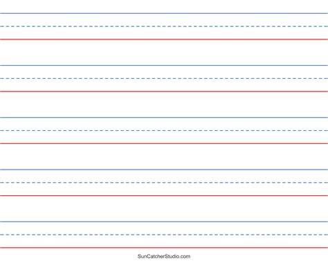 Elementary Lined Paper Printable