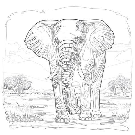 Elephant Coloring Pictures To Print