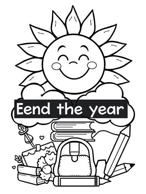 End Of School Coloring Pages Free Printable