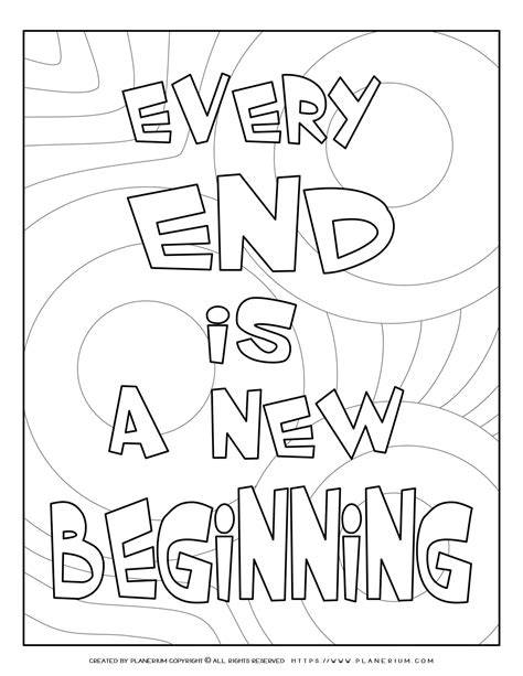 End Of Year Coloring Sheets Free