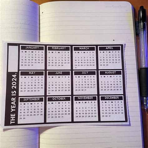 Entire Year Calendar