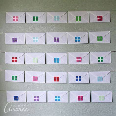 Envelope Advent Calendar