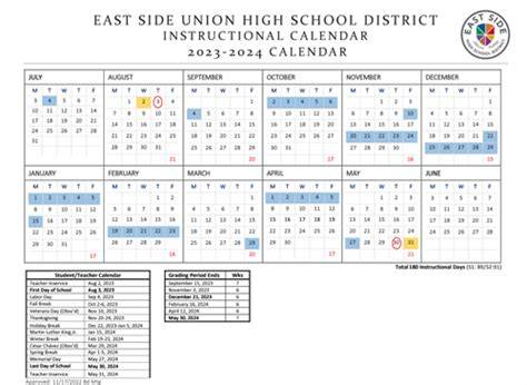 Esuhsd Calendar 24 25
