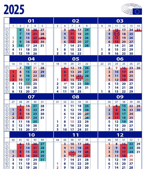 Eu Calendar 2025