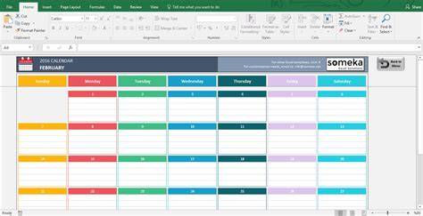 Excel Spreadsheet Calendar