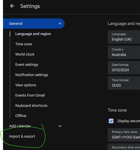 Export Calendar Google