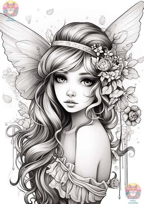 Fairy Coloring Pages For Adults