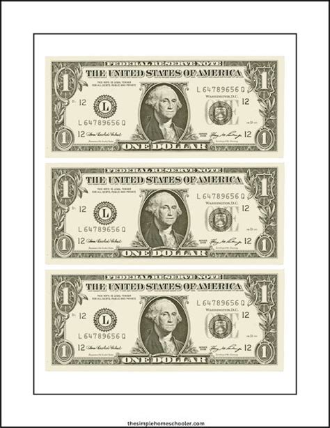Fake Money Printable Real Size