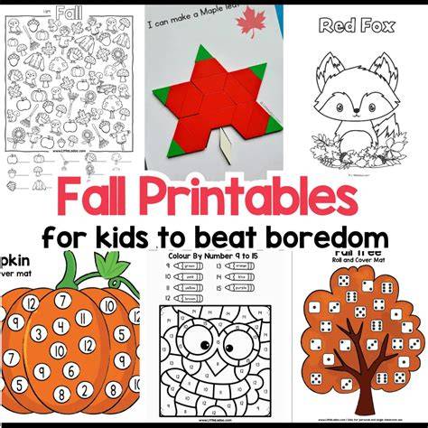 Fall Activities Printable