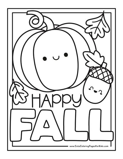 Fall Color Sheets Printable