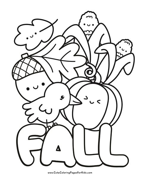 Fall Coloring Pages Free Printable