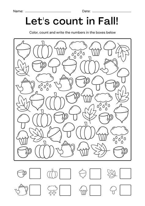 Fall Preschool Printables Free