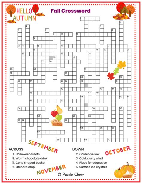 Fall Printable Puzzles