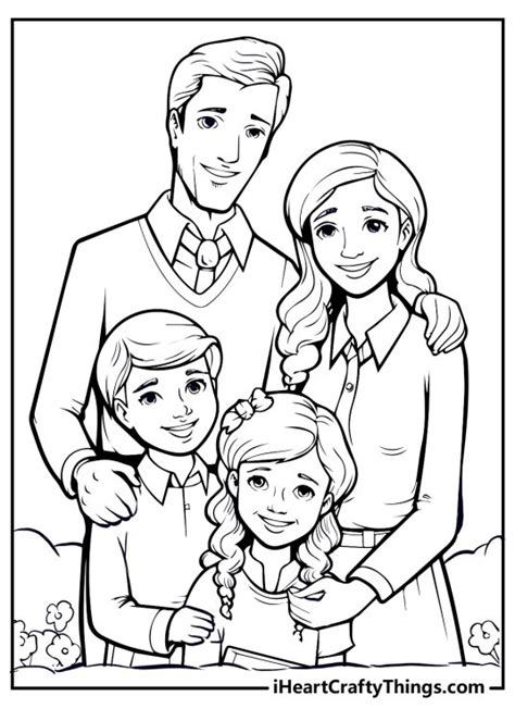Family Coloring Pages Free