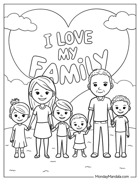 Family Coloring Sheet