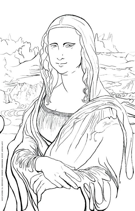 Famous Artwork Coloring Pages