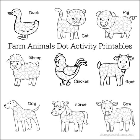 Farm Animals Printables