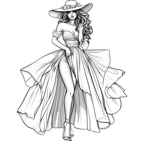 Fashion Coloring Pages For Adults