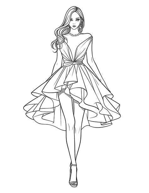 Fashion Design Coloring Pages
