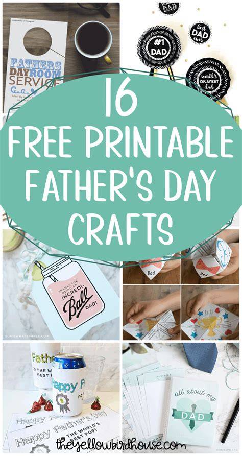 Father S Day Crafts Free Printables