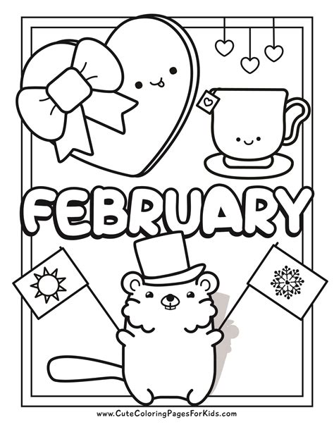 Feb Coloring Pages
