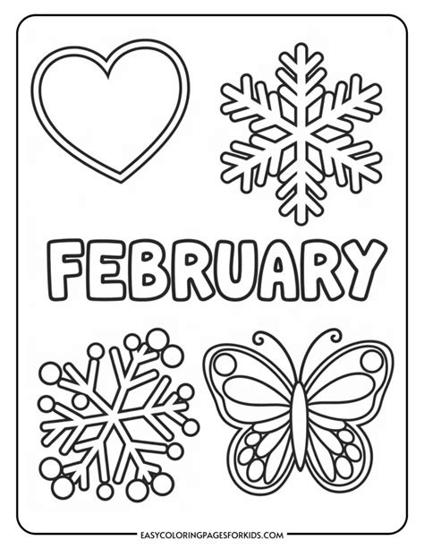 Feb Coloring Sheets
