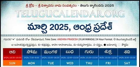 February 2025 Telugu Calendar