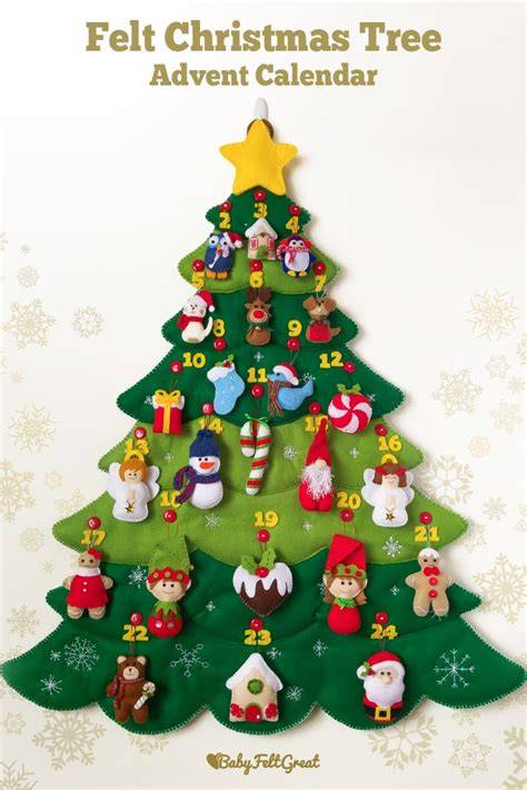 Felt Advent Tree Calendar