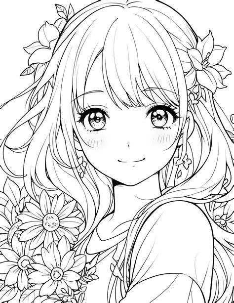 Female Anime Coloring Pages