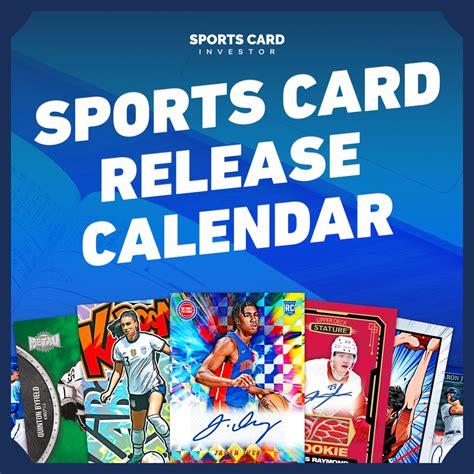 sports card release calendar