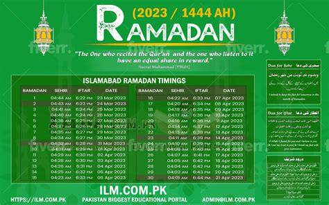Fiqa Jafria Ramadan Calendar 2025