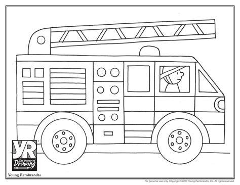 Fire Truck Printable Coloring Pages