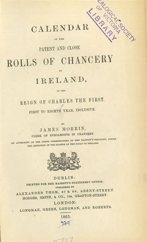 First Chancery Calendar
