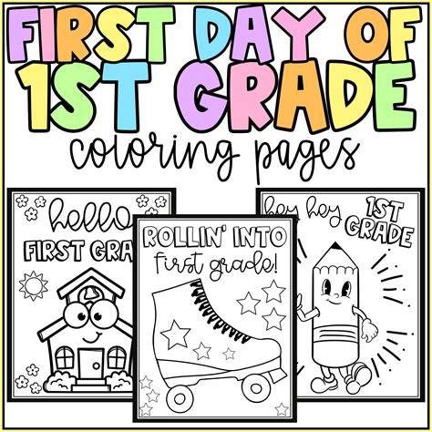 First Grade Coloring Sheets