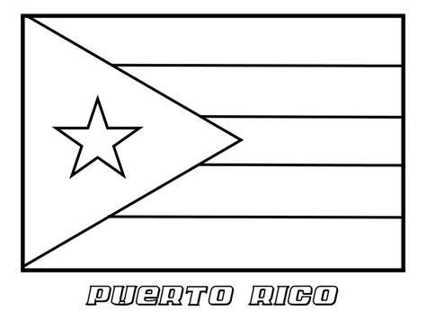 Flag Of Puerto Rico Printable