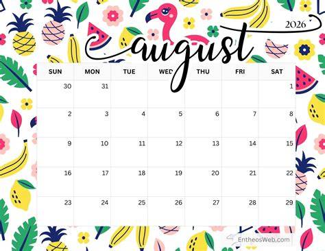 cute printable calendar