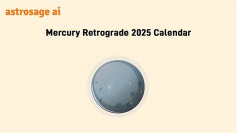 mercury retrograde calendar