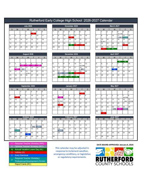 rutherford county schools calendar