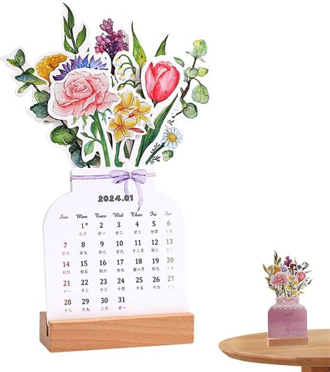 Floral Desk Calendar