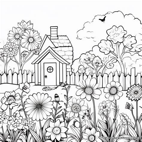 Flower Garden Coloring Pages