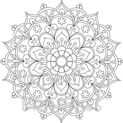 Flower Mandala Coloring