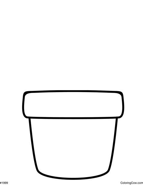 Flower Pot Coloring