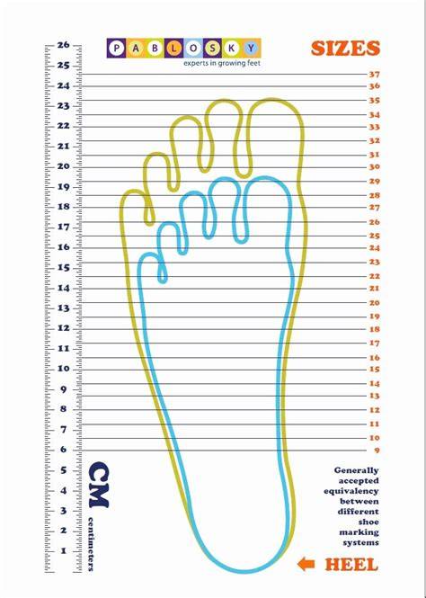 Foot Measurement Chart Printable