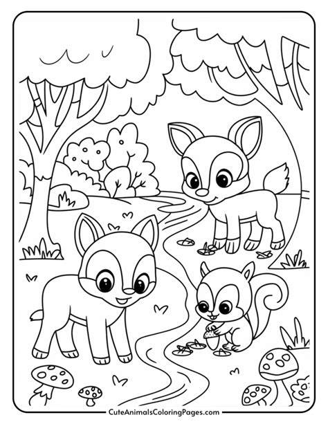 Forest Animals Colouring Pages