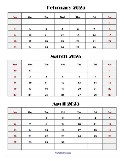 april 2025 calendar