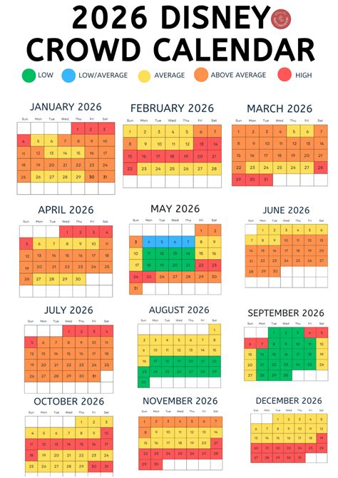 crowd calendar disney world