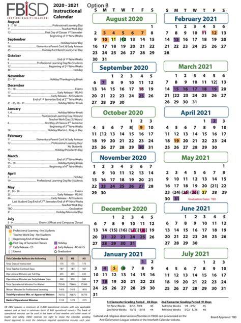Fort Bend County Calendar