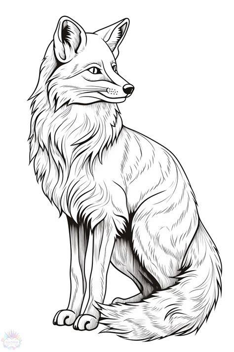 Fox Coloring Pages Free Printable