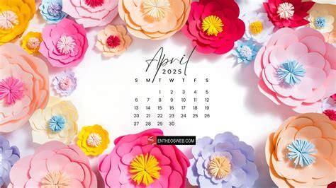 april 2025 calendar wallpaper